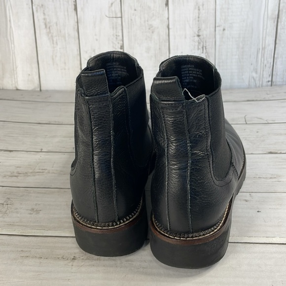 Caslon Black Leather Miller Water Resistant Chunky Sole Chelsea Boots - Picture 4 of 12